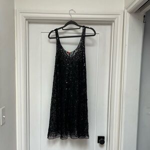Chan Luu Black Sequin Embellished dress (NWOT) S